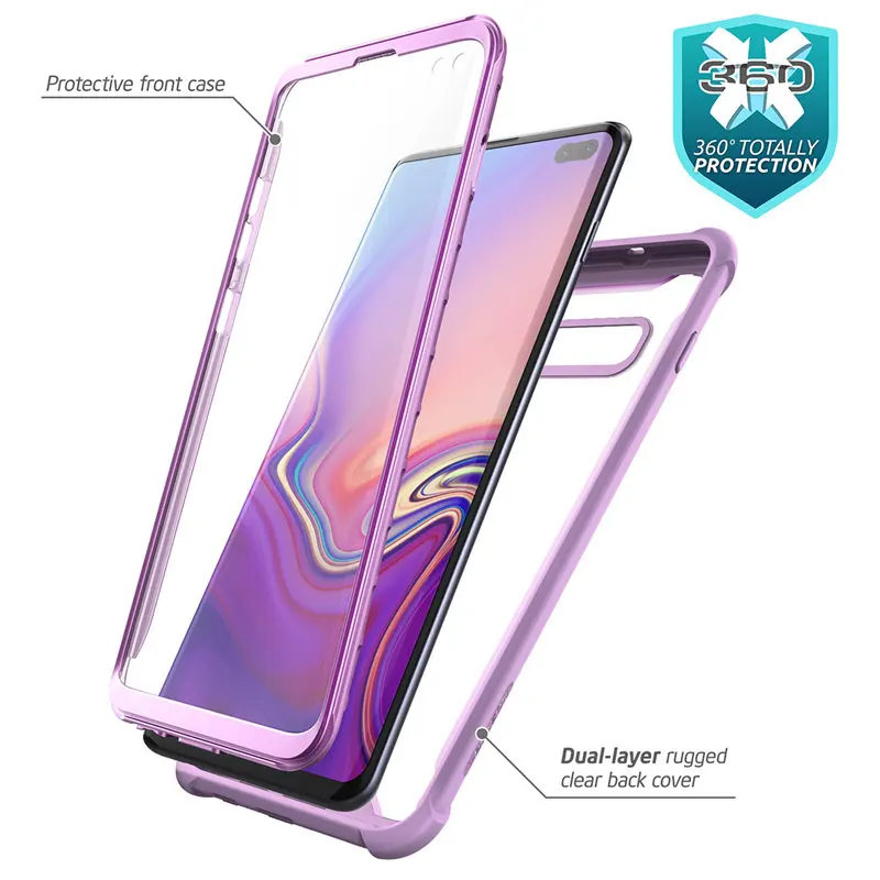 i blason for samsung s10 plus case 6 4 ares rugged case with built in screen protector not compatible with fingerprint sensor free global shipping