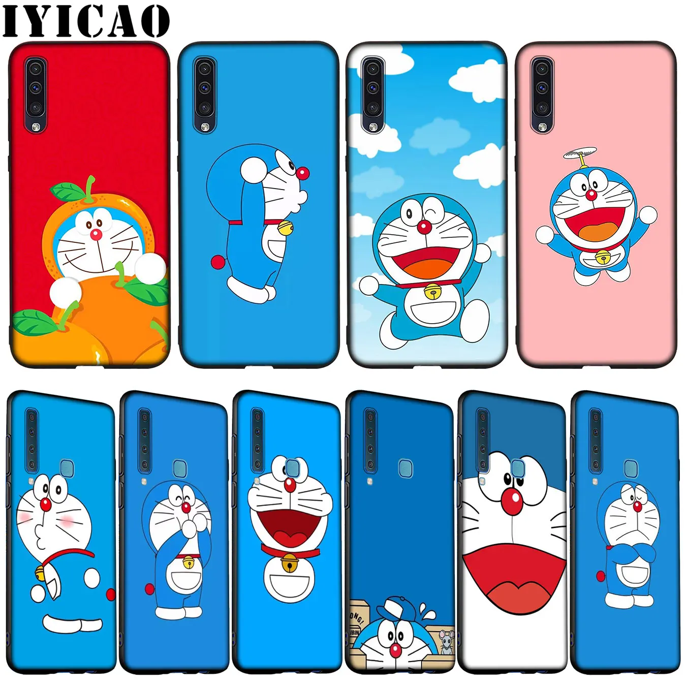 Мягкий силиконовый чехол IYICAO Doraemon для Samsung Galaxy A70 A60 A50 A40 A30 A20 A10 M10 M20 M30 M40 A20E |