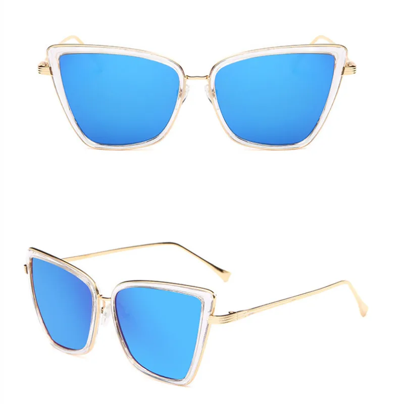 Солнцезащитные очки FENCHI женские оверсайз кошачий глаз в стиле ретро с защитой от