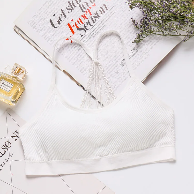 Новинка привлекательный кружевной бюстгальтер в рубчик с красивой спинкой без