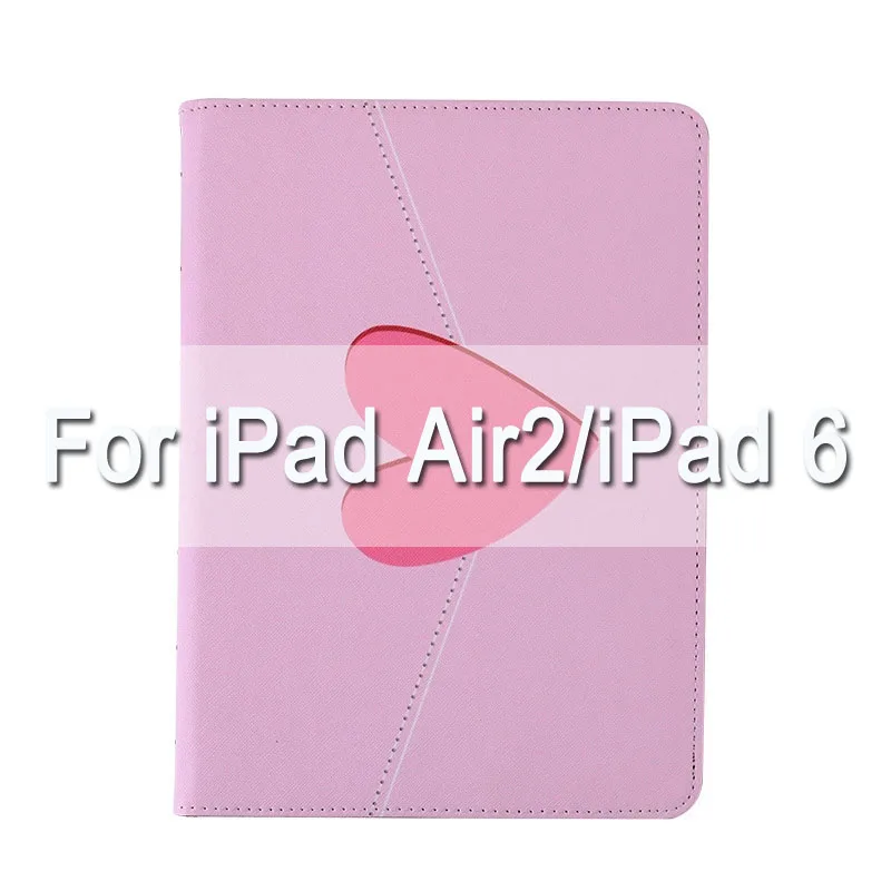 for ipad air2 Чехол-книжка с магнитной застежкой для iPad Pro 9," 10,5 11 Air Air2 мини, на возраст 1, 2, 3, 4, 5 и розового цвета с сердечком Стиль Tablet крышка чехол для нового iPad 9,7 - Цвет: for ipad air2