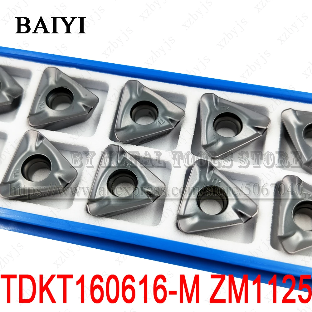 

TDKT160616-M ZM1125 Carbide milling Inserts in Face End Mill Cutter lathe TDKT Milling Tools for TKFM90TD16 face milling cutter