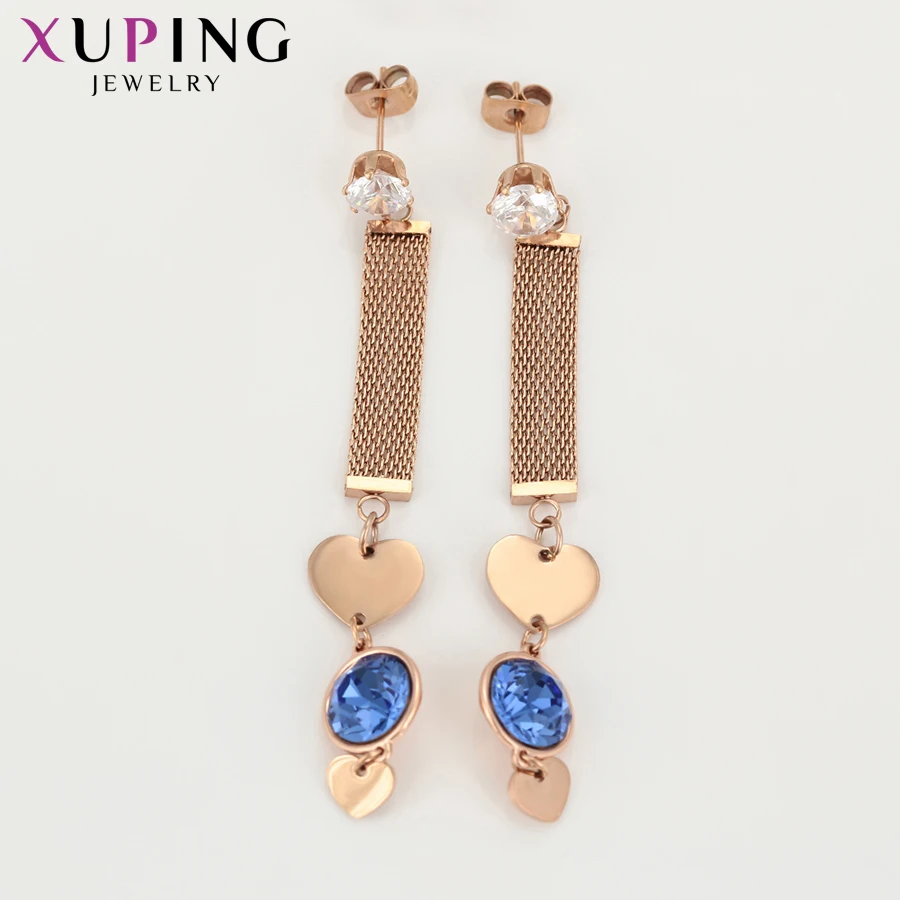 Xuping серьги кристаллы из нержавеющей стали ювелирные изделия для женщин 20716 -