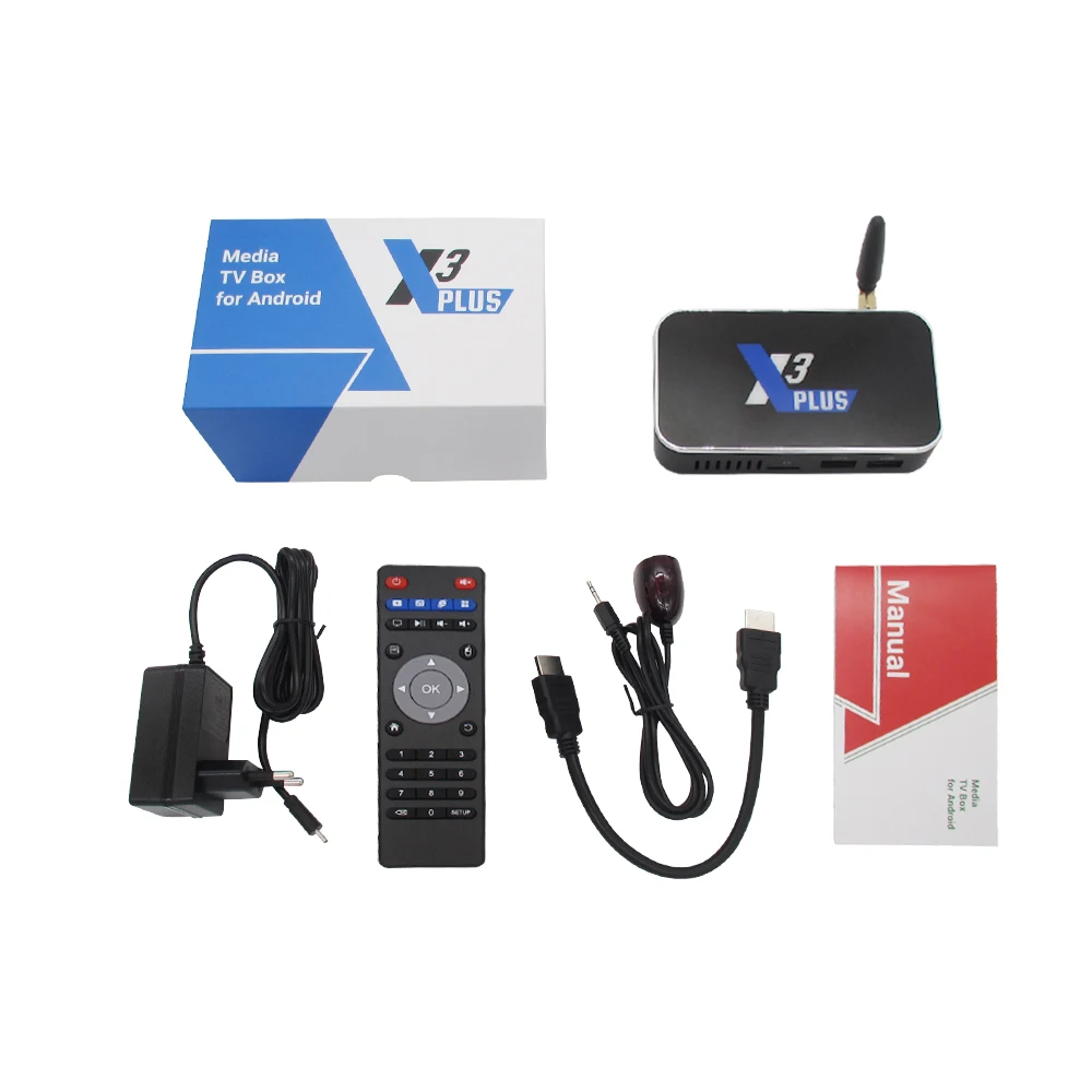 Ugoos X3 плюс Android Tv Box AmlogicS905X3 4 Гб DDR4 64 2.4G5G WI-FI 1000 м Декодер каналов кабельного