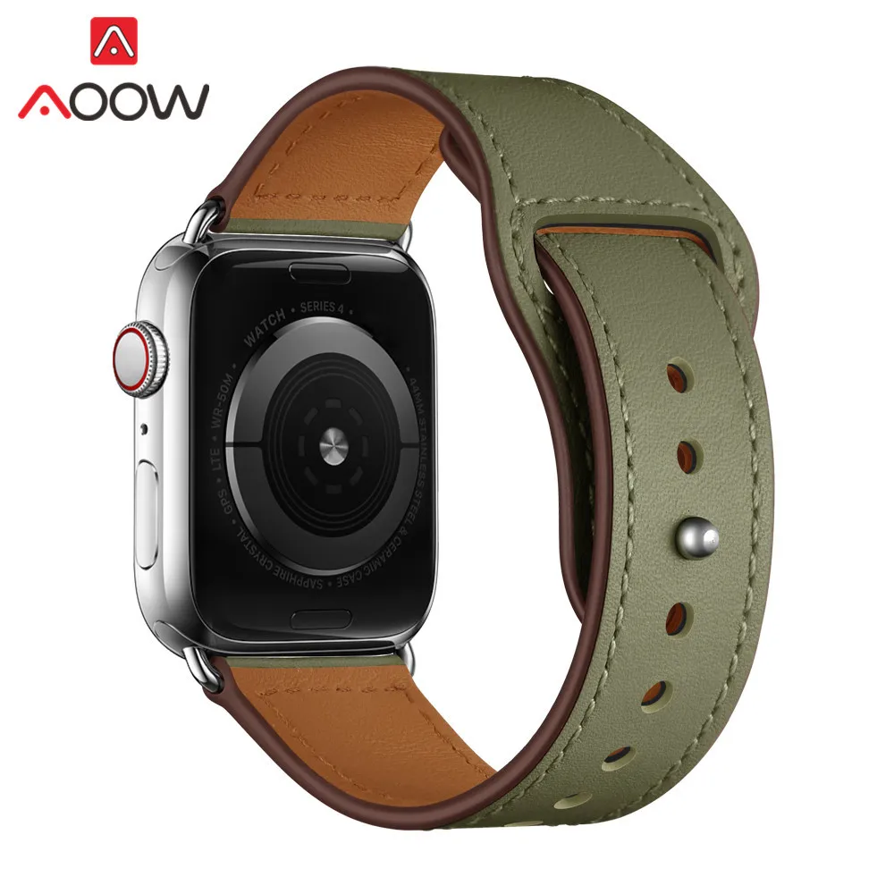 Ремешок-Петля из натуральной кожи для часов Apple Watch 38 мм 42 мм 40 мм 44 мм браслет-ремешок для часов Карлос Корреа аксессуары для iwatch 1 2 3 4