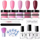 Набор пудры NICOLE DIARY для ногтей, баночки розового, красного, телесного цвета, глиттер с хромированной пылью для ногтей, естественная сушка, без лампового выдерживания