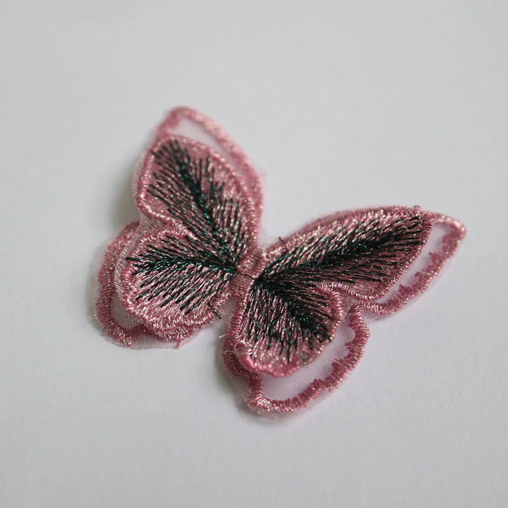 Нашивки для одежды из органзы 2 слоя с 3d-бабочками 6 шт. | Дом и сад