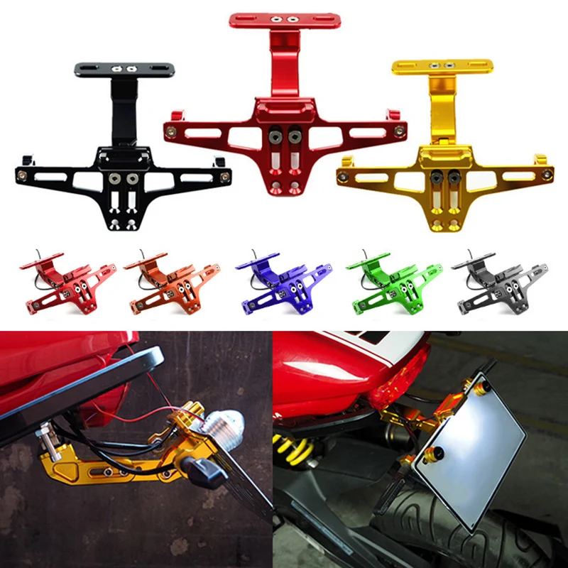 

Motorcycle License Plate Holder Led Tail Light Eliminator Compatible For Yamaha Bws R25 R3 Mt03 Msx Ktm Duke 390 Номерные Рамки
