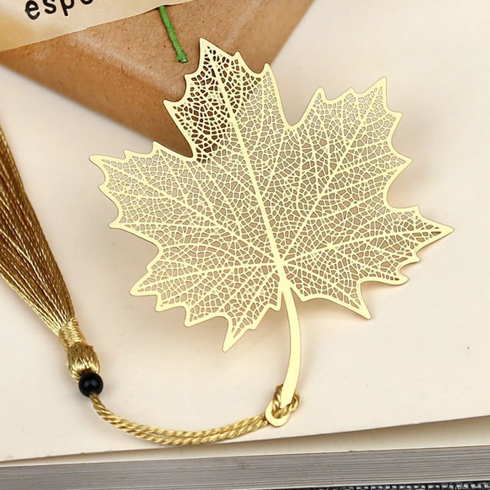 Золотая металлическая полая панда кисточка Закладка китайское национальное