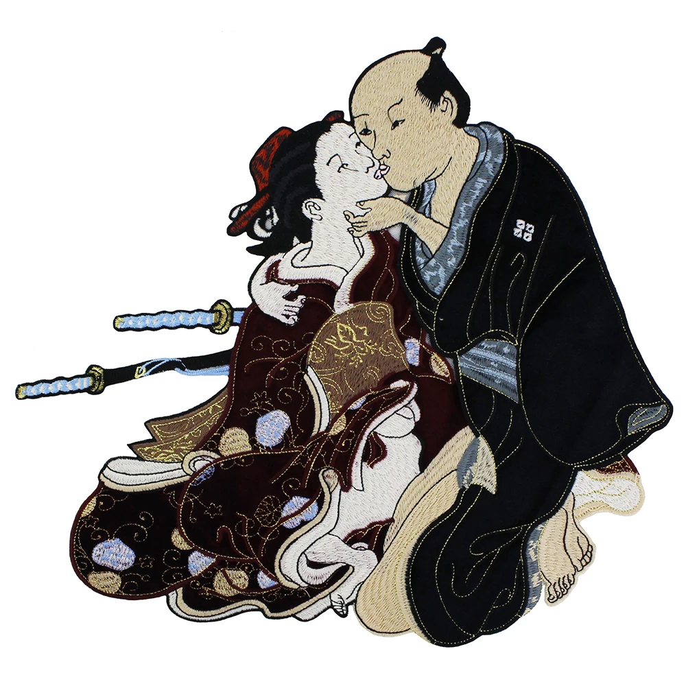 1 шт. вышивка японского воина аппликация нашивки для одежды нашивка спины сделай