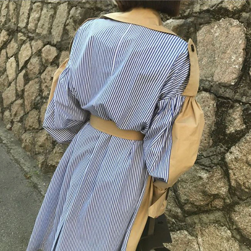 Ветровка женская длинное весеннее шикарное пальто Женская 2020 новинка