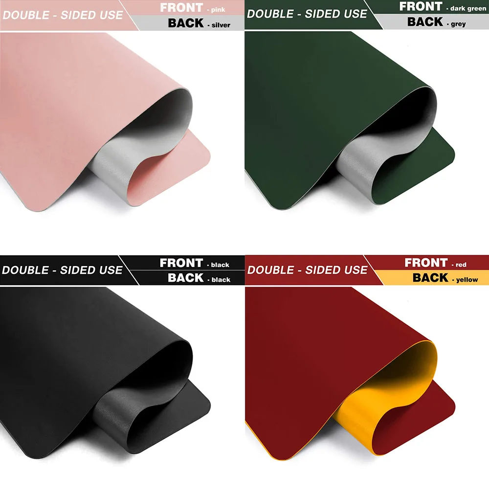 

Double-Side PU Mouse Pad Large Size Anti-Slip Mousepad Waterproof Desk Mat for DesktopTable Protector PC Computer Laptop