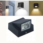 Светодиодный ная настенная лампа IP65, уличный водонепроницаемый светильник для сада, крыльца, современный простой алюминиевый комнатный настенный светильник, 5 Вт, 10 Вт