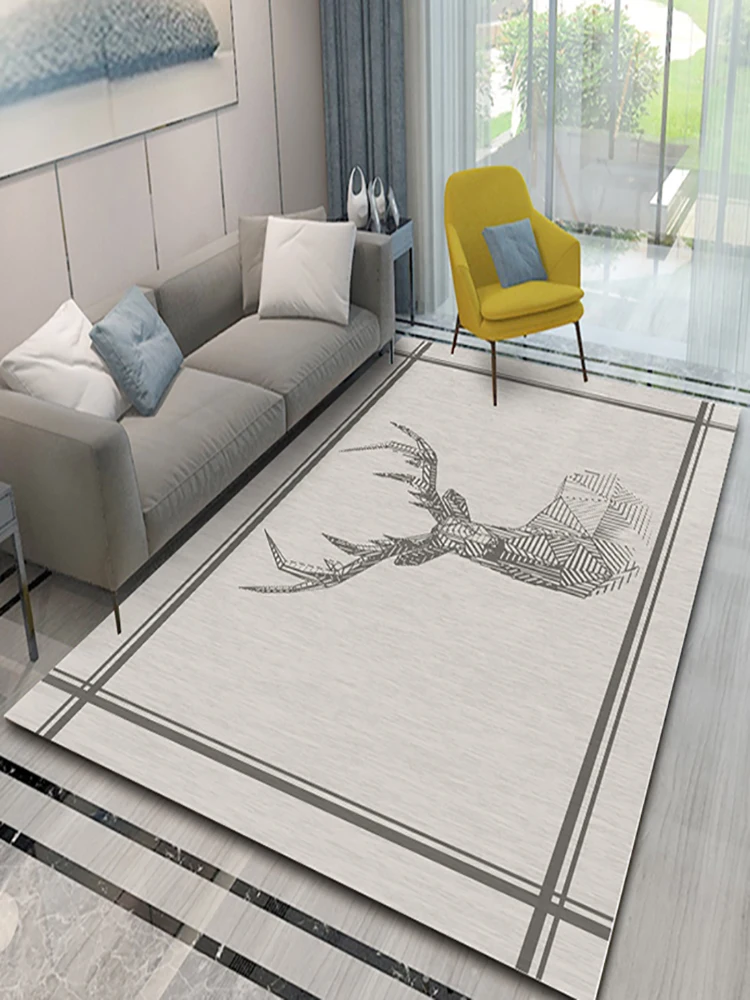 구매 럭셔리 북유럽 카펫 거실 침실 대형 지역 홈 그라운드 매트 소파 테이블 카펫 풀 커버 워셔블 베드 사이드 담요