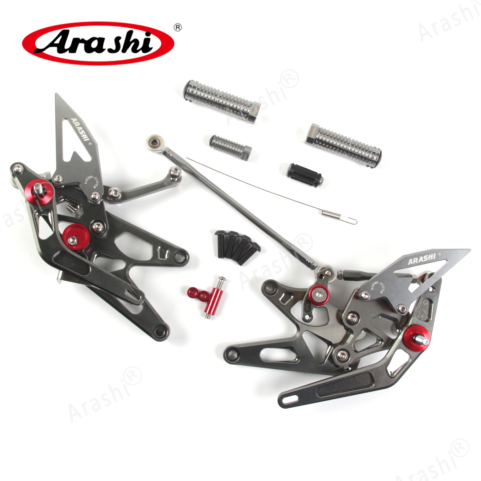 Араши CNC Регулируемая подставка для ног YAMAHA YZF R1 2005 2006 подножки задние комплекты