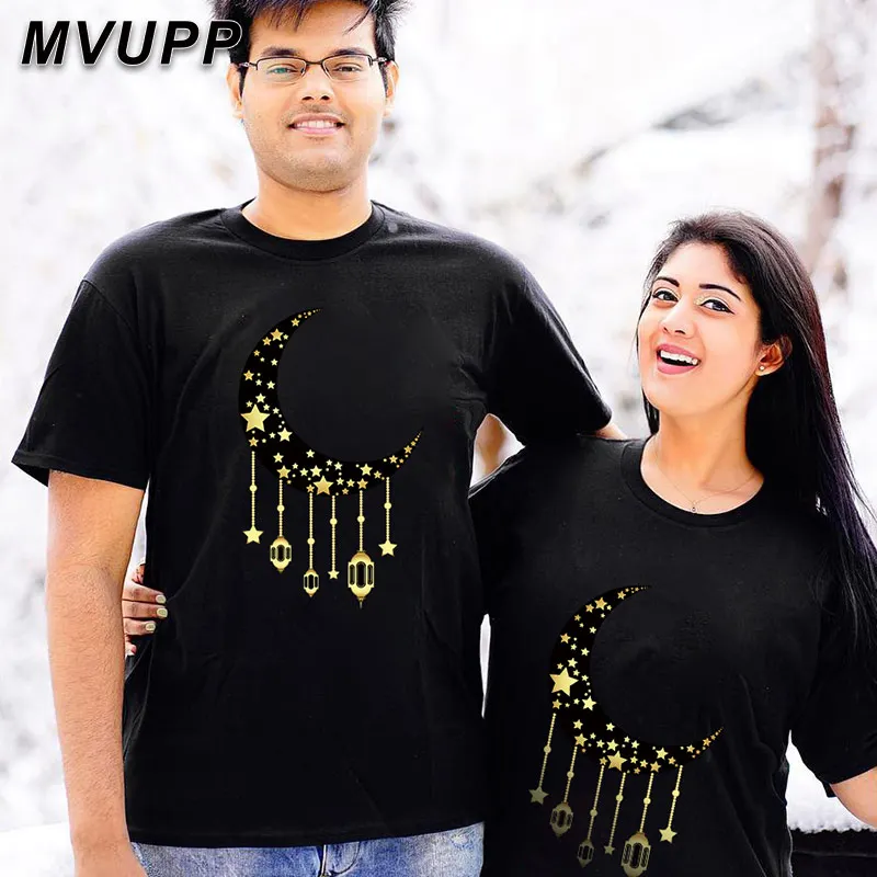 2020 Футболка с принтом для пар черная одежда летняя футболка мужа и жены