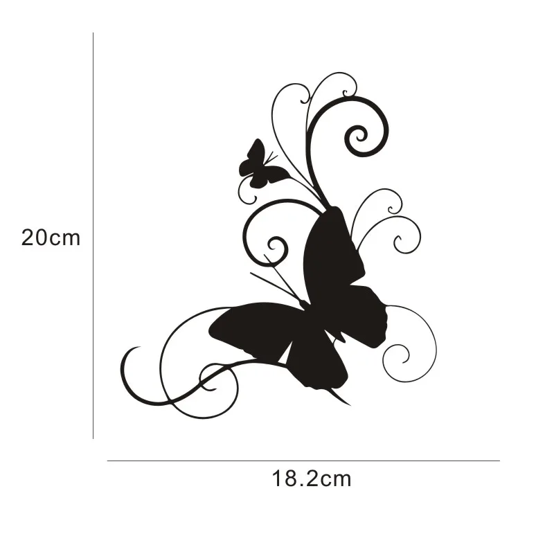 Виниловая наклейка и в виде бабочки 18 х20 см | Автомобили мотоциклы