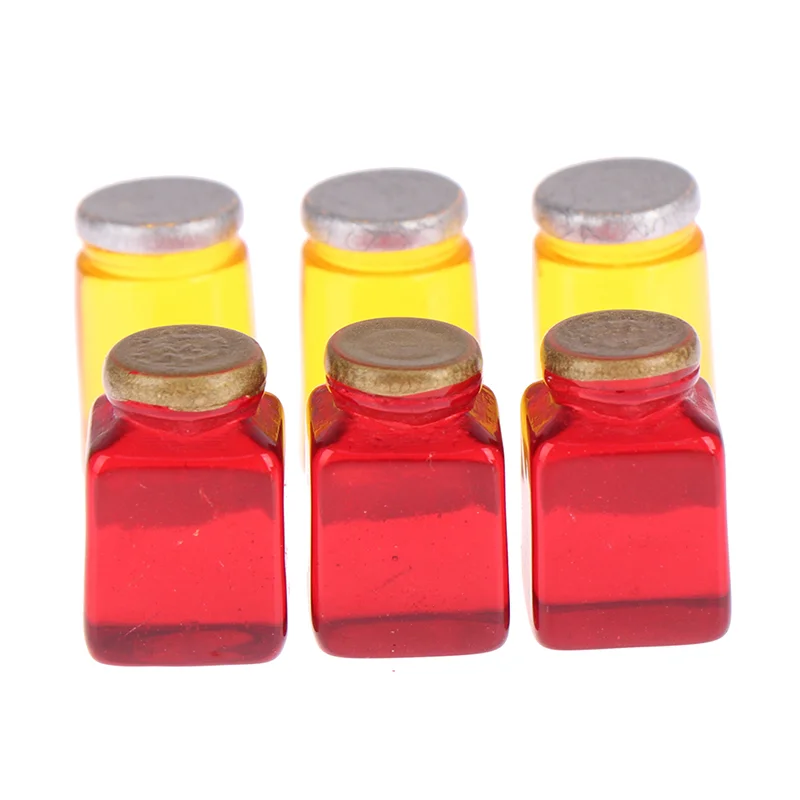 

3pcs Doll House Simulation Jam Bottle Honey Pot Mini Home Kitchen Toy Mini Food Mini Strawberry Jam
