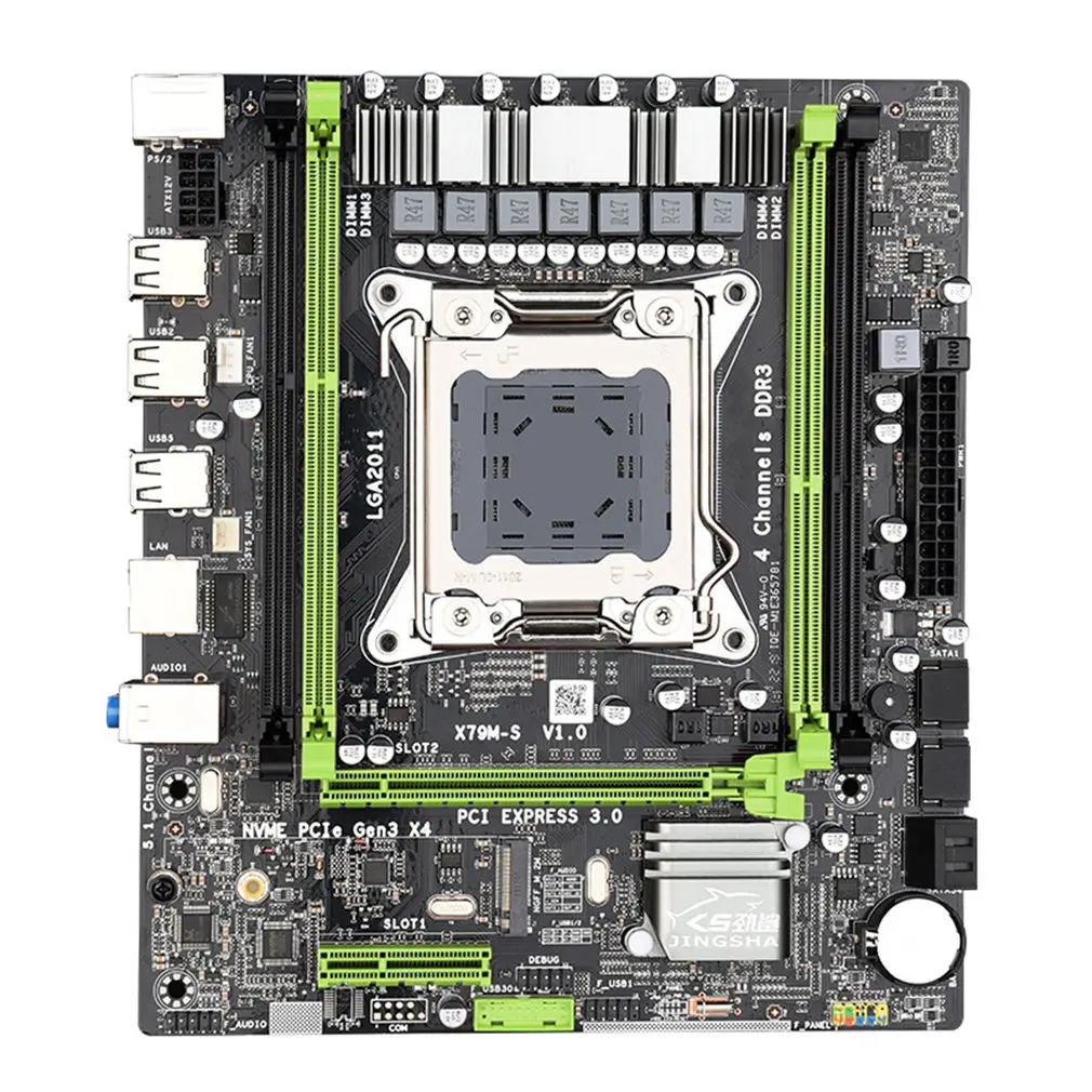 

Материнская плата ATX X79M-S2.0, 64 ГБ, LGA2011 DDR3, слот памяти SATA2.0, комбинированная, M.2 PCI-E, 4X гигабитная Адаптивная сетевая карта USB2.0
