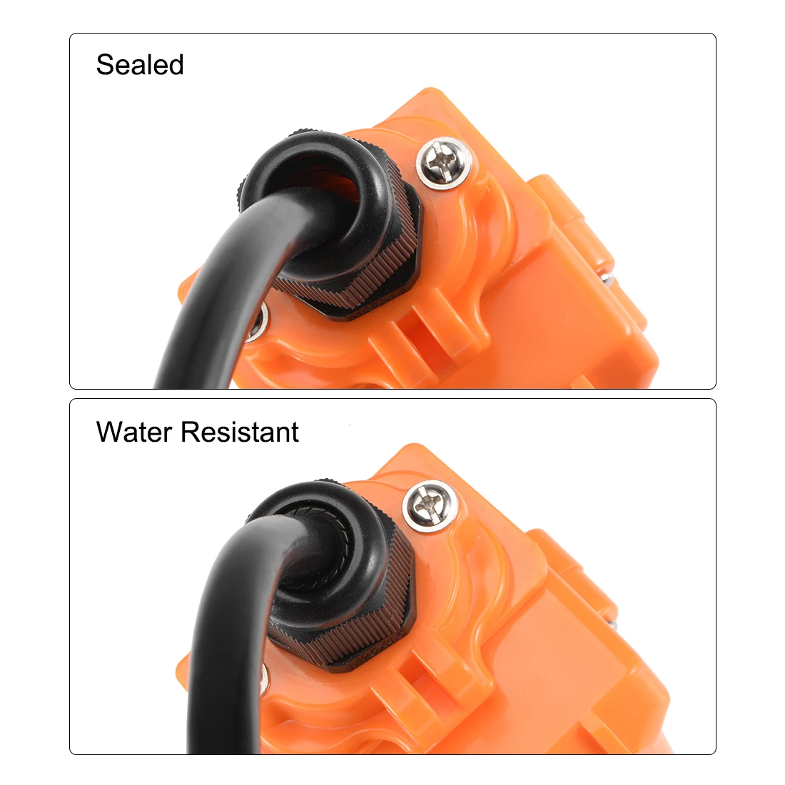 

uxcell PG48 Cable Gland Waterproof Connector Plastic Wire Glands Joints Black 11 PG48 1pcs