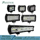 Пандук 4 7 15 дюймов светодиодсветодиодный панель рабочего света для автомобиля трактора лодки внедорожника 4WD 4x4 грузовика SUV ATV вождения 12 в 24 в 18 Вт 60 Вт 72 Вт 120 Вт