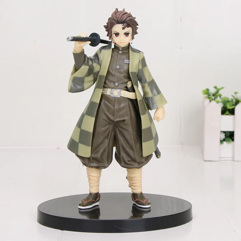 2 opp bag 16 см Kamado Tanjirou Kamado Nezuko Фигурка Игрушка Аниме демон убийца Kimetsu no Yaiba ПВХ фигурка модель игрушки - Цвет: 2 opp bag