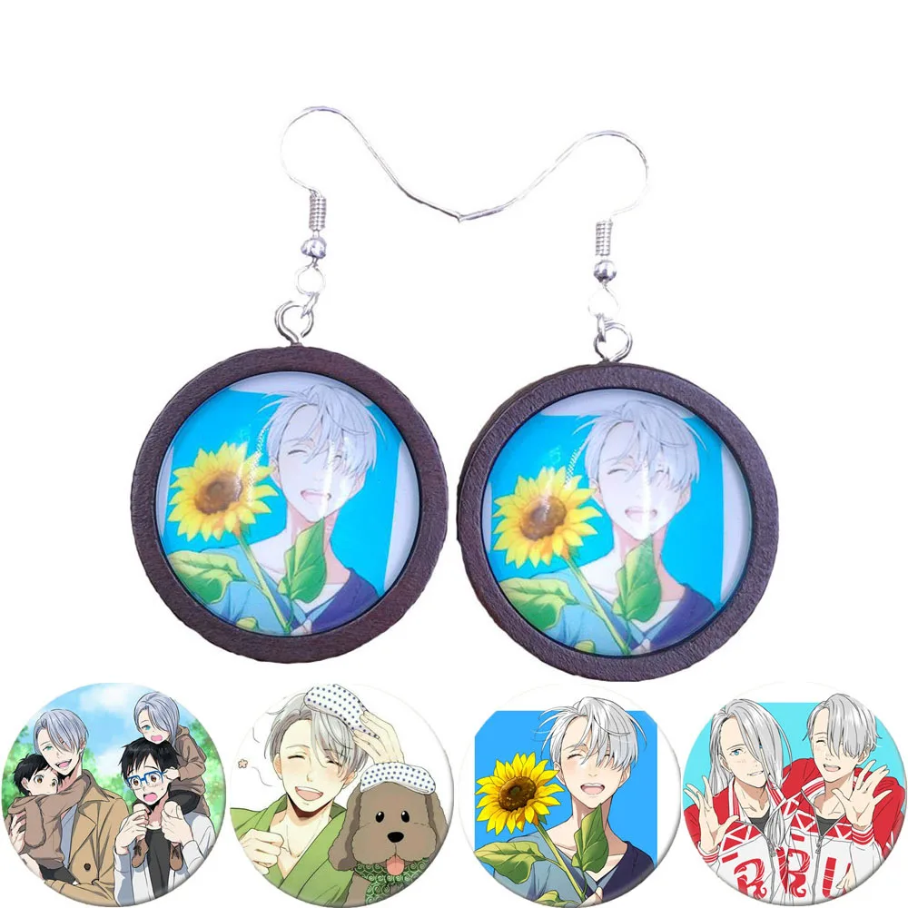 Новый узор Юрий! Деревянные висячие серьги BSDYL для девушек и женщин - купить по