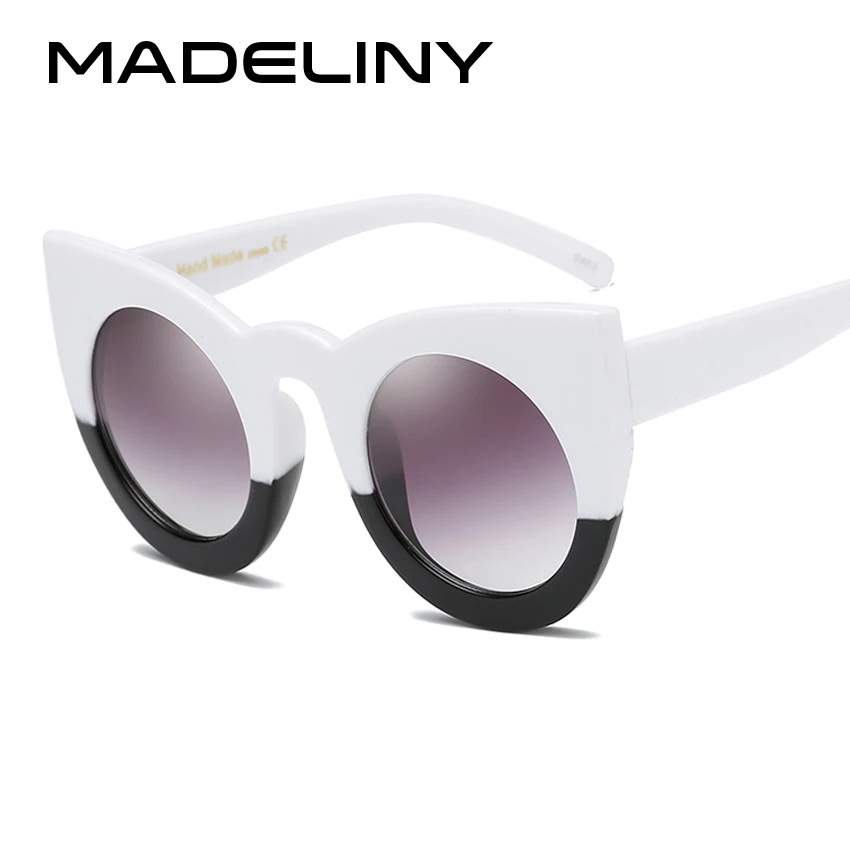 Женские солнцезащитные очки кошачий глаз MADELINY винтажные Круглые Солнцезащитные