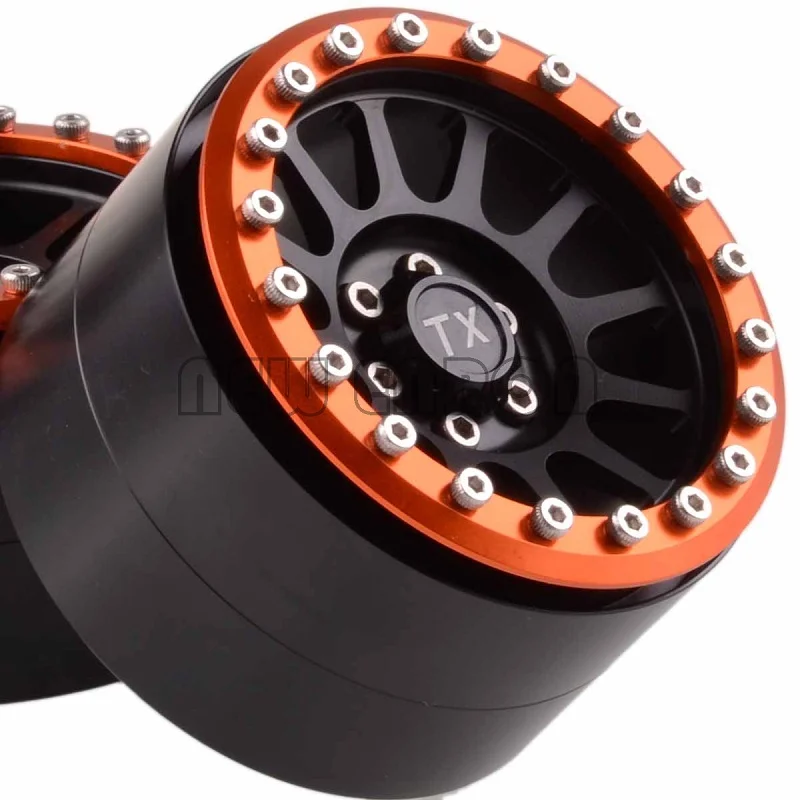 Новинка алюминиевые колеса ENRON с 12 спицами 2 дюйма 4 шт. подходят для Axial Yeti Wraith RC