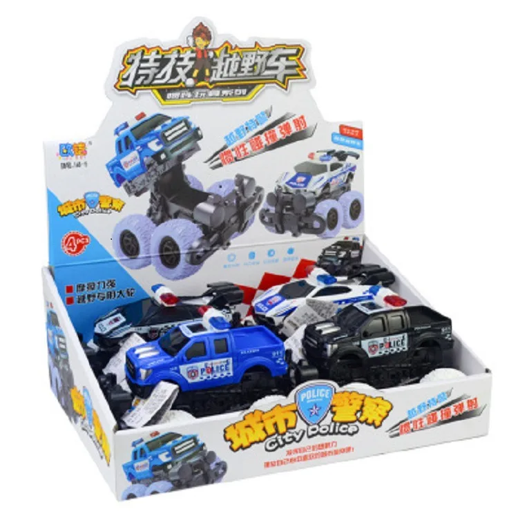 

Children's Inertia Four-Wheel Drive off-Road Vehicle Graffiti Camouflage Stunt Rolling Car Children's Racing Toy Model Gift Toy