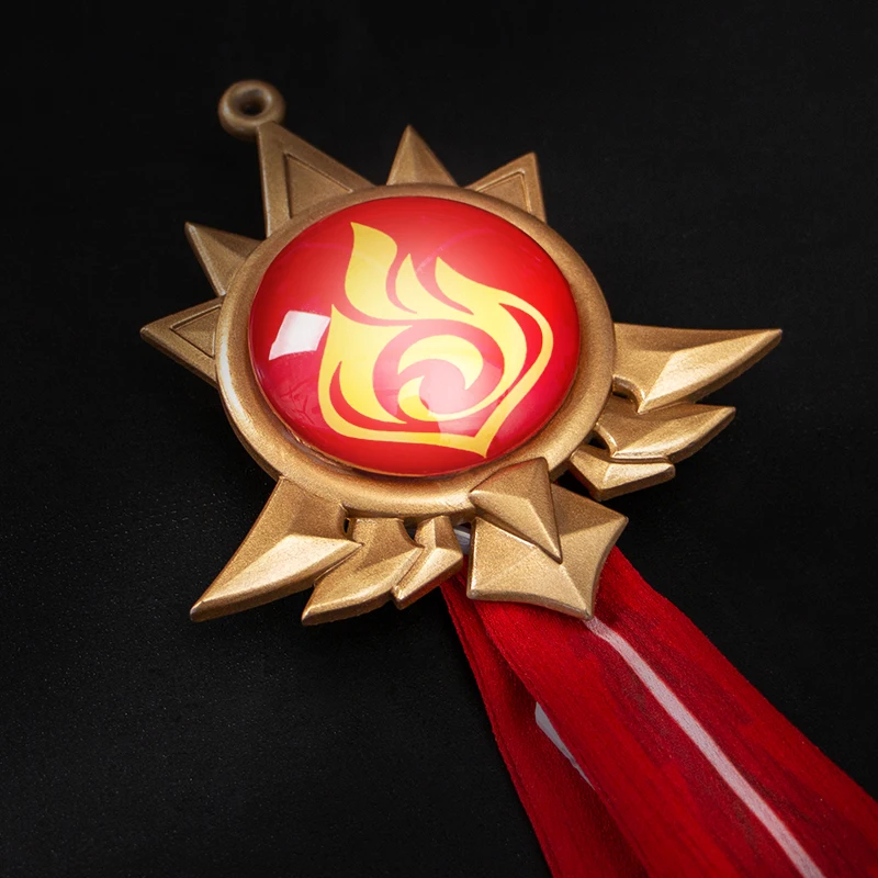 Аниме Genshin Impact Янтарный игровой костюм женский для косплея полный комплект