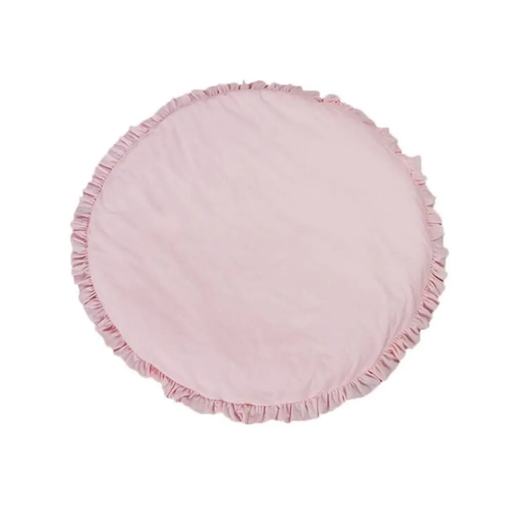 

Round Floor Crawling Mat For Baby Room Decoration Play Mats Non Skid Carpet Blanket Kids Toys Storage Bag Room Decor Photo Props