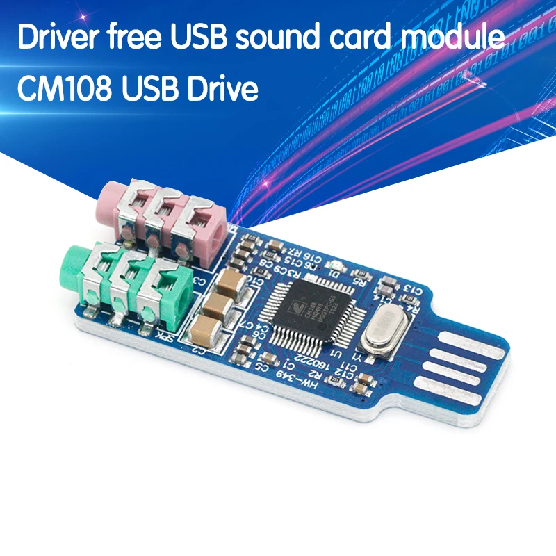 CM108 USB накопитель бесплатно звуковая карта для ноутбука компьютера внешний