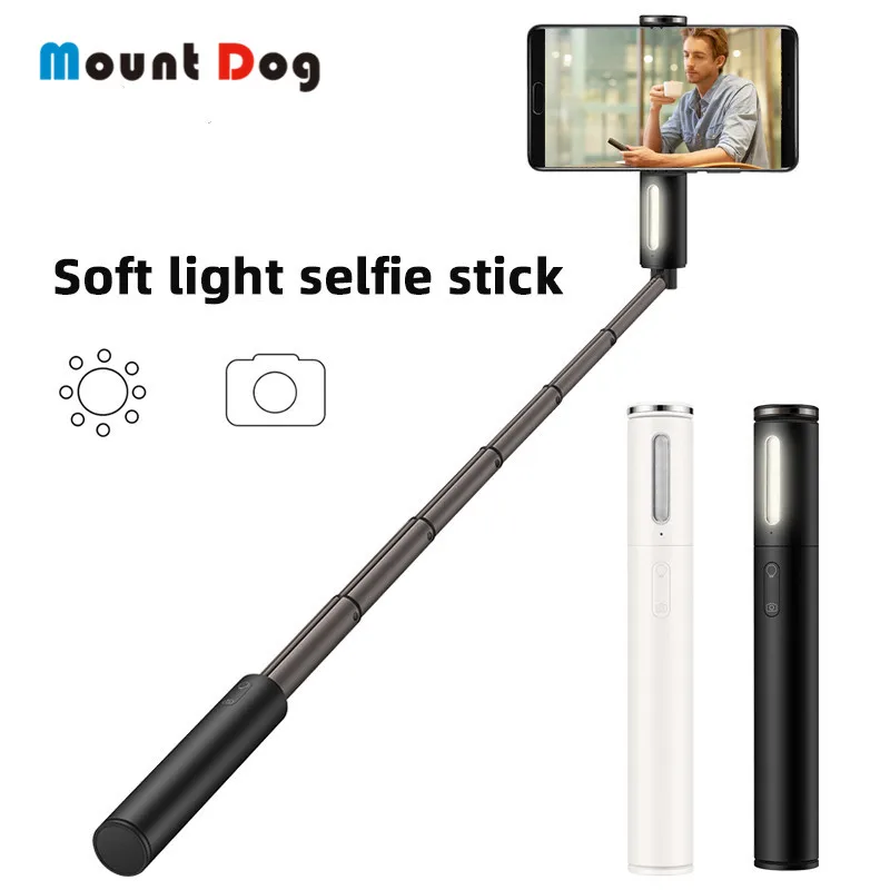 Беспроводная Bluetooth селфи-палка MountDog для Iphone Xiaomi ручной монопод с дистанционным