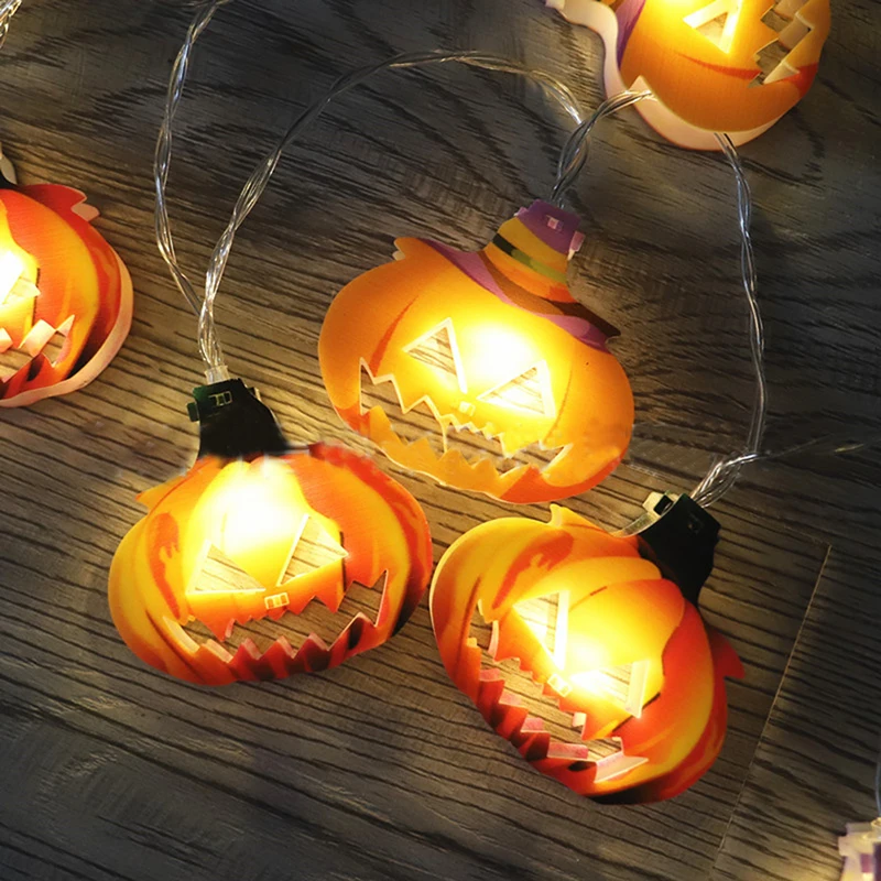 

10LED Halloween Pumpkin String Lights Party Christmas Decorations For Home Festival Lights