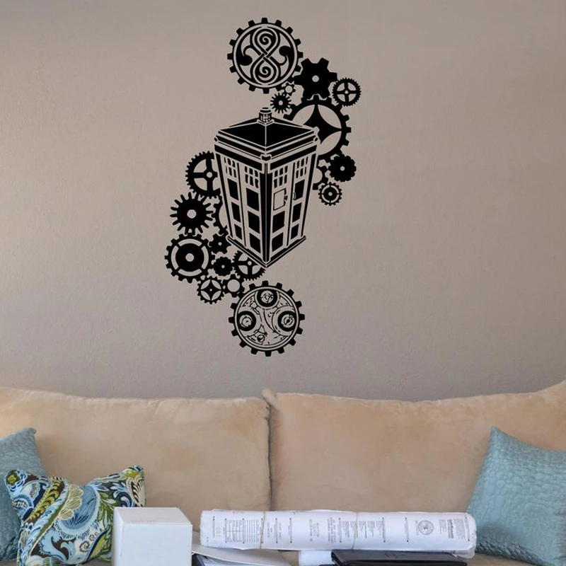 

Doctor Who Movie Cartoon Wall Stickers Decals Murals Sticker Home Art Bedroom Decor Z410