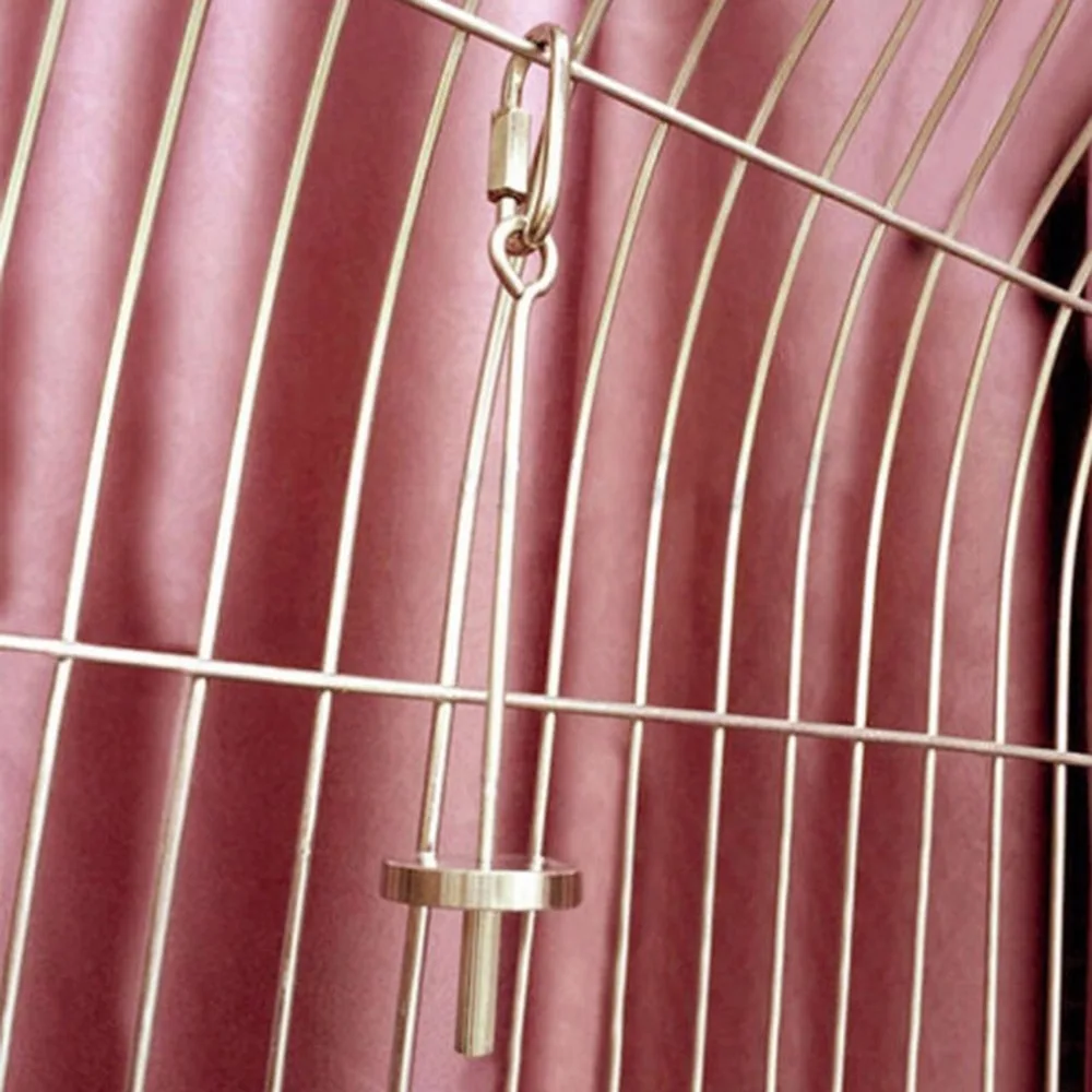 Stainless Steel Bird Parrot Food Stick Corn Fork Fruit Holder Hanging Feeding Supplies Cage Accessories Toys | Дом и сад