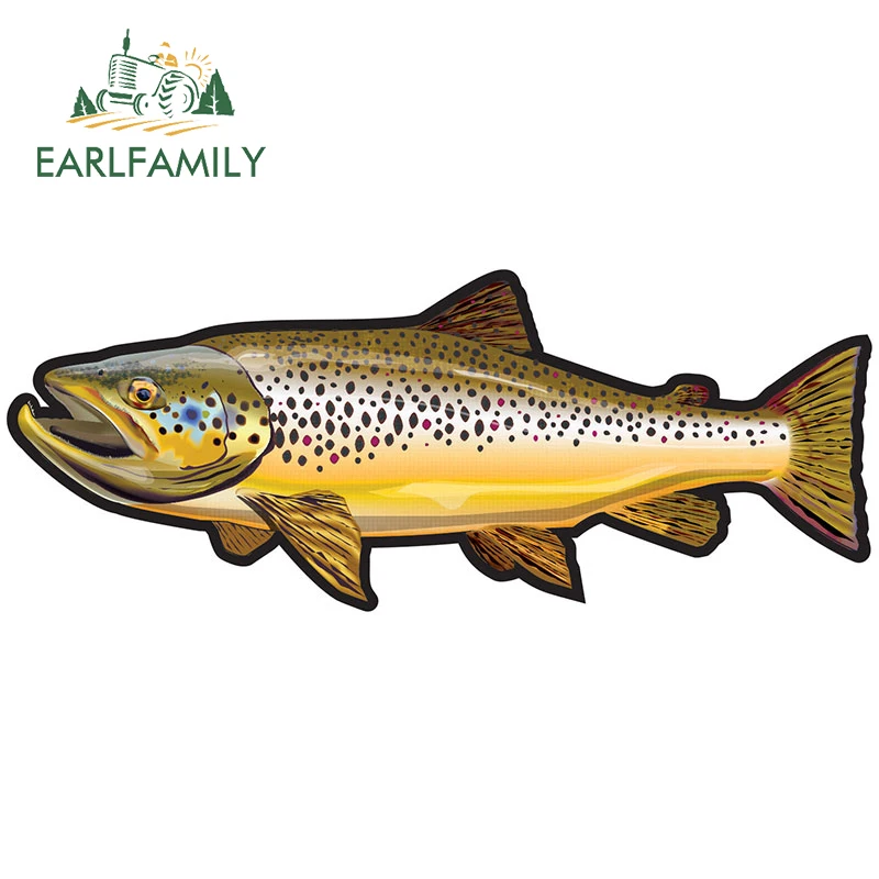 EARLFAMILY дикая коричневая наклейка на лодку байдарку автомобиль фотонаклейка