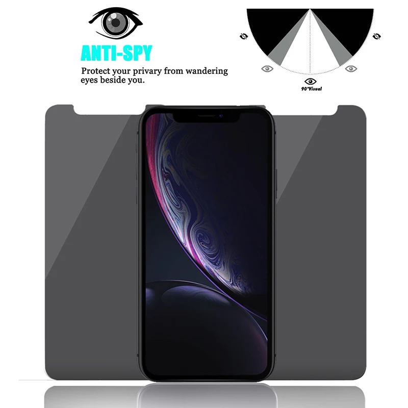Защитная пленка Magic Тонированного экрана для iPone X XR XS Max закаленное стекло 9H с