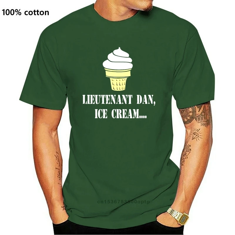 

Новый лес гумп футболка лейтенант дан мороженое смешной слоган фильм подарок