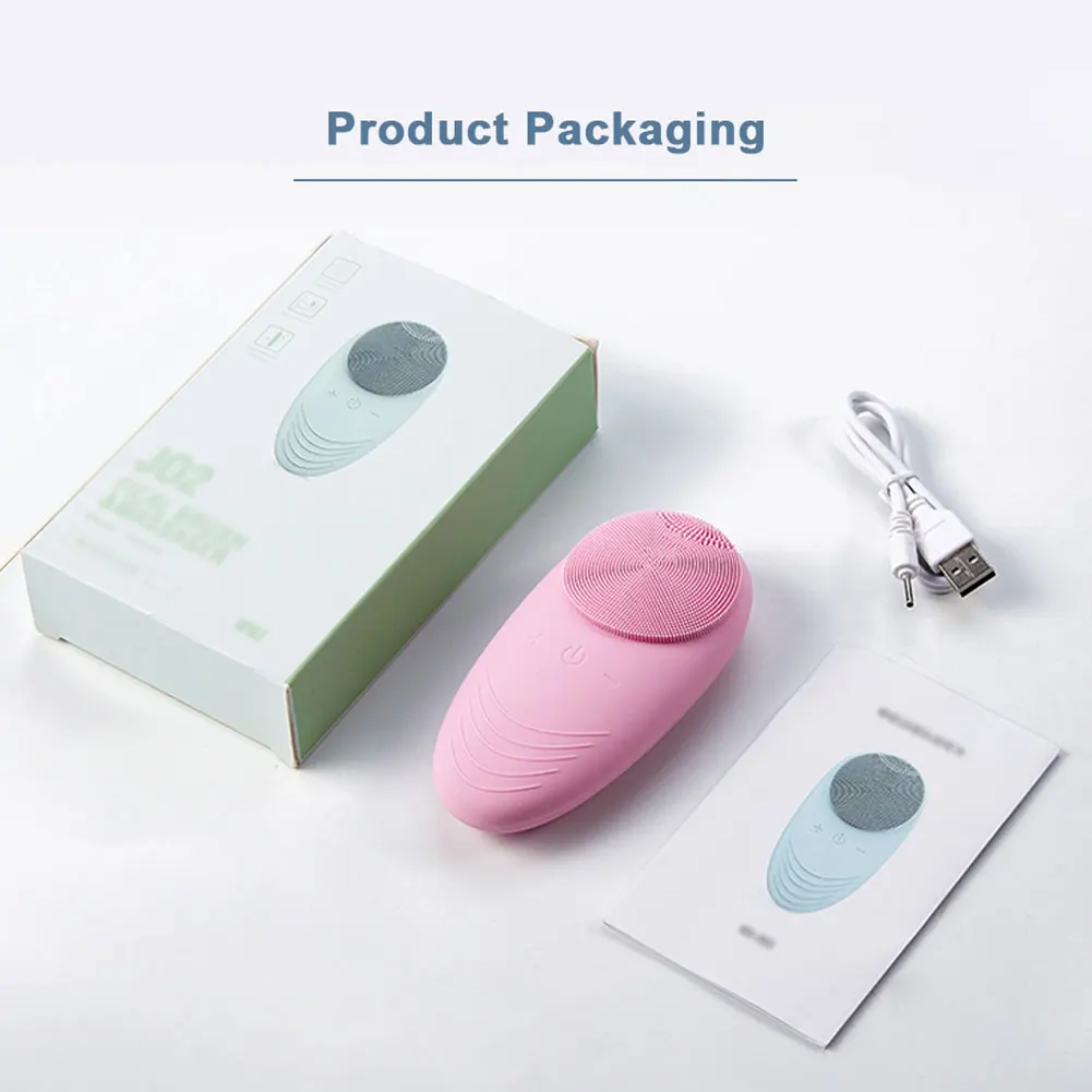 

Facial Cleansing Brush Face Cleansing Brush Electric Facial Massager Silicone Brush Cleaner Sonic Vibration Deep Pore Cleaning
