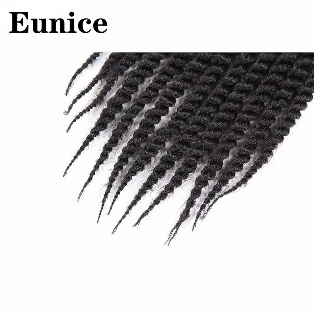12 &quotГавана крученые крючки волосы черные синтетические Омбре плетение волос
