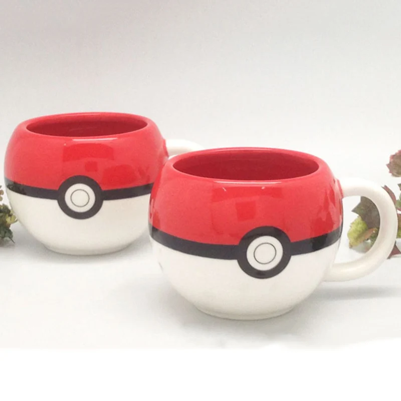 320 мл Pokemon Go покебол Пикачу кружка для кофе креативные Аниме игры кружки с ручками керамика для детей рождественские лучшие подарки