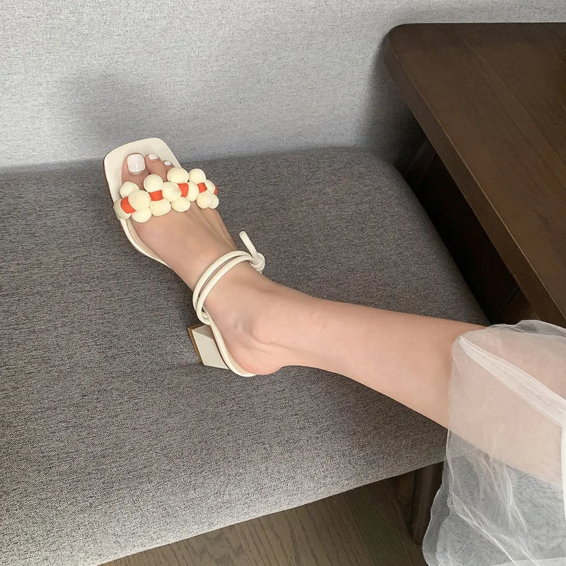 

FEDONAS New Sweet Shoes Woman Heels 2021 Fashion Summer Genuine Leather High Heels Slipper Dancing Wedding Prom Shoes Woman