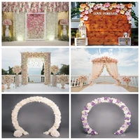 laeacco wedding backdrops pink flowers curtain bridal shower photography background marriage portrait photocall for photo studio