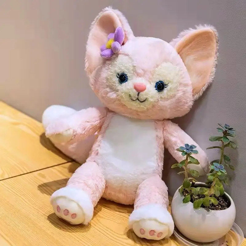 Candice guo! Милая плюшевая игрушка милая дуффи-подруга розовый цветок лиса линабилл