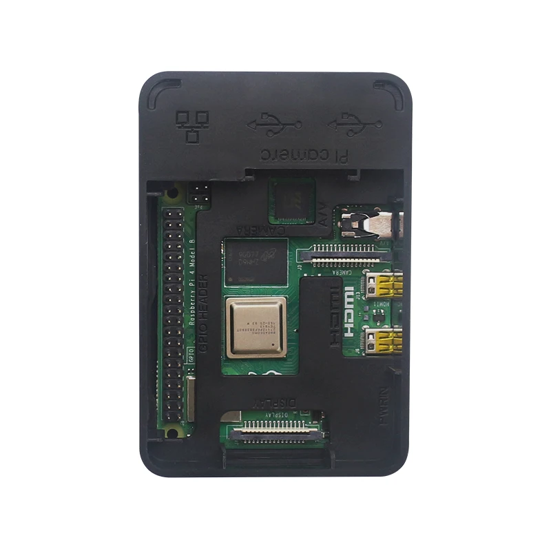 Raspberry Pi 4 ABS корпус пластиковая коробка черный защитный кожух оболочка поддержка