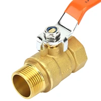 34 ball valve hose barb inline brass water oil air gas fuel line shutoff ball valve pipe fittings bathroom accessories
