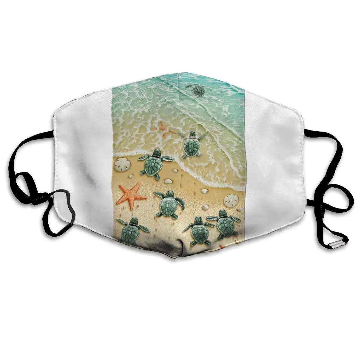 

Маски для лица, Пылезащитная маска для рта, потрясающие пляжные Моющиеся Многоразовые маски с черепашками, теплая Ветрозащитная маска для ж...