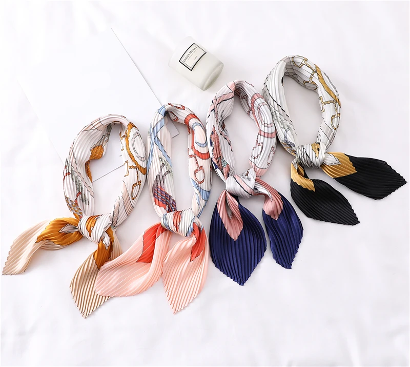 

Women Hair Bands Head Scarf Ladies Crinkle Headband Ribbon Office Lady Scrunchies Ties Holder Hair Accessories Headwear 2021 New
